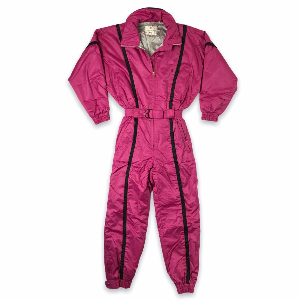 VTG 80s Retro Givenchy Play Snow Ski Jump Suit One Piece Designer vintage 90s